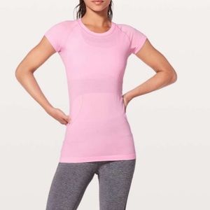 Lululemon Swiftly Tech Short Sleeve Crew Miami Pink Sz. 10